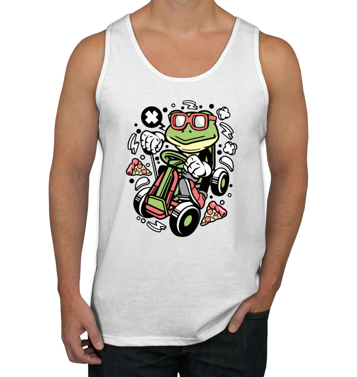 Frog GoKart Racer Men's Tank Top