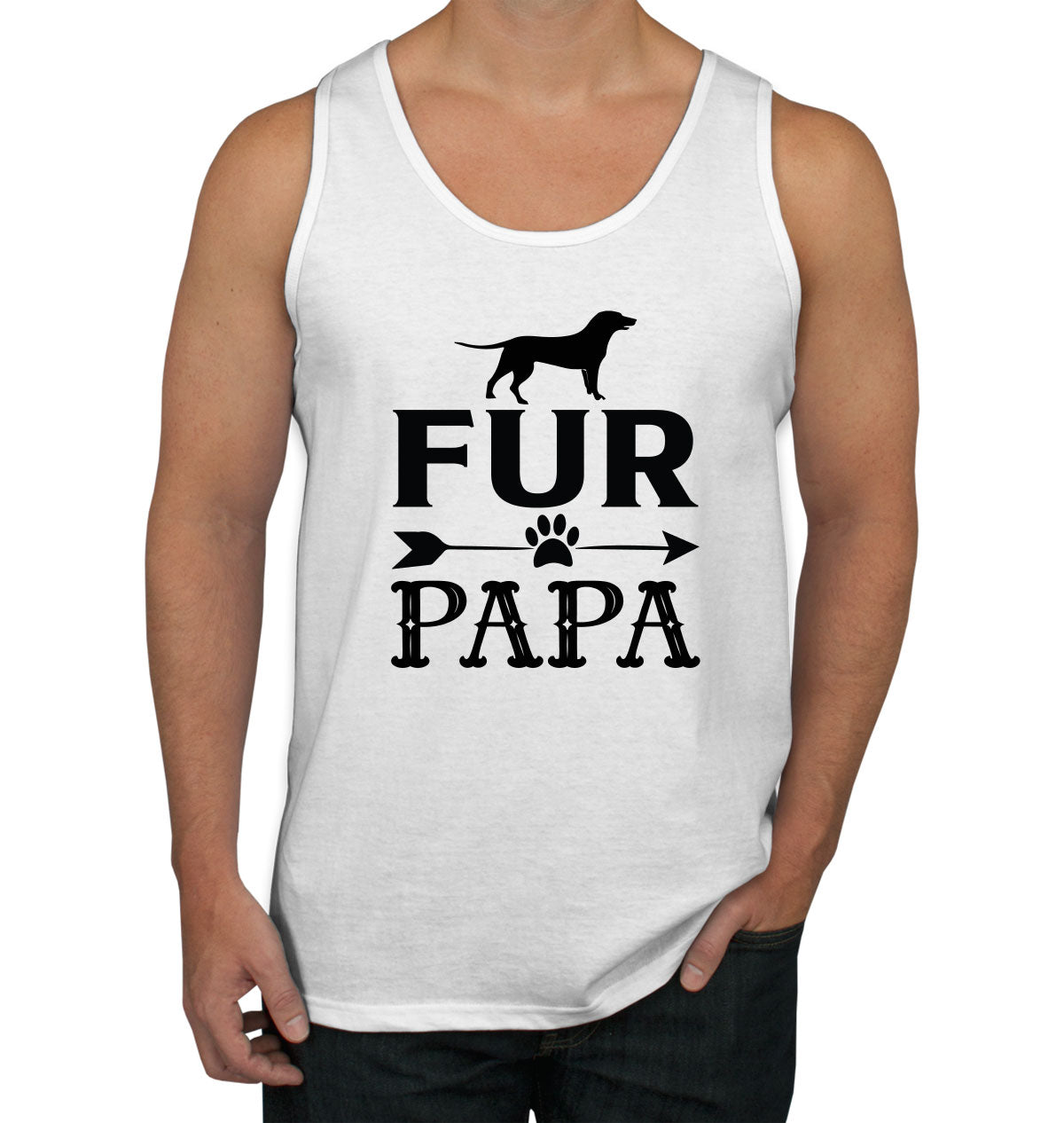 Fur Papa Dog Father's Day Men's Tank Top