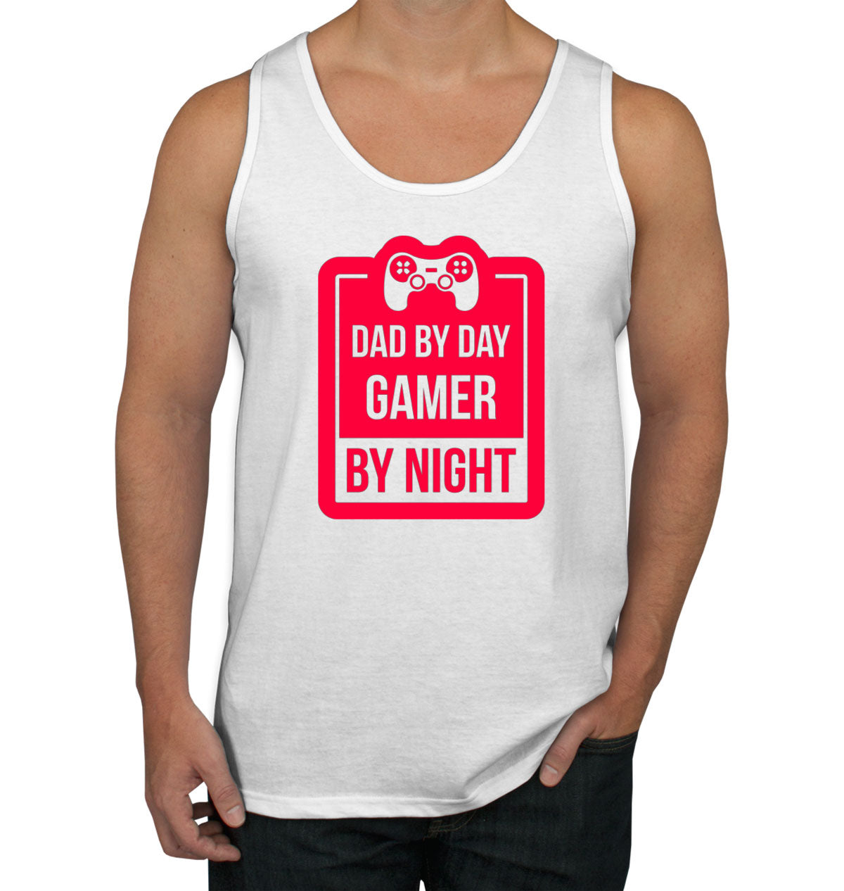 Dad By Day Gamer By Night Men's Tank Top