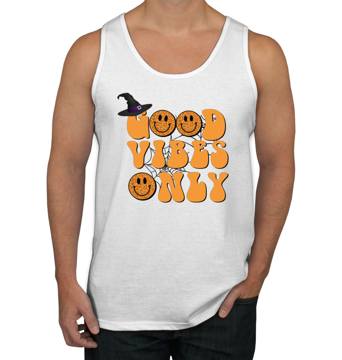 Good Vibes Only Halloween Men's Tank Top