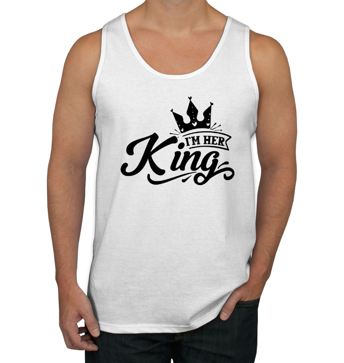 Her King Valentine's Day Men's Tank Top