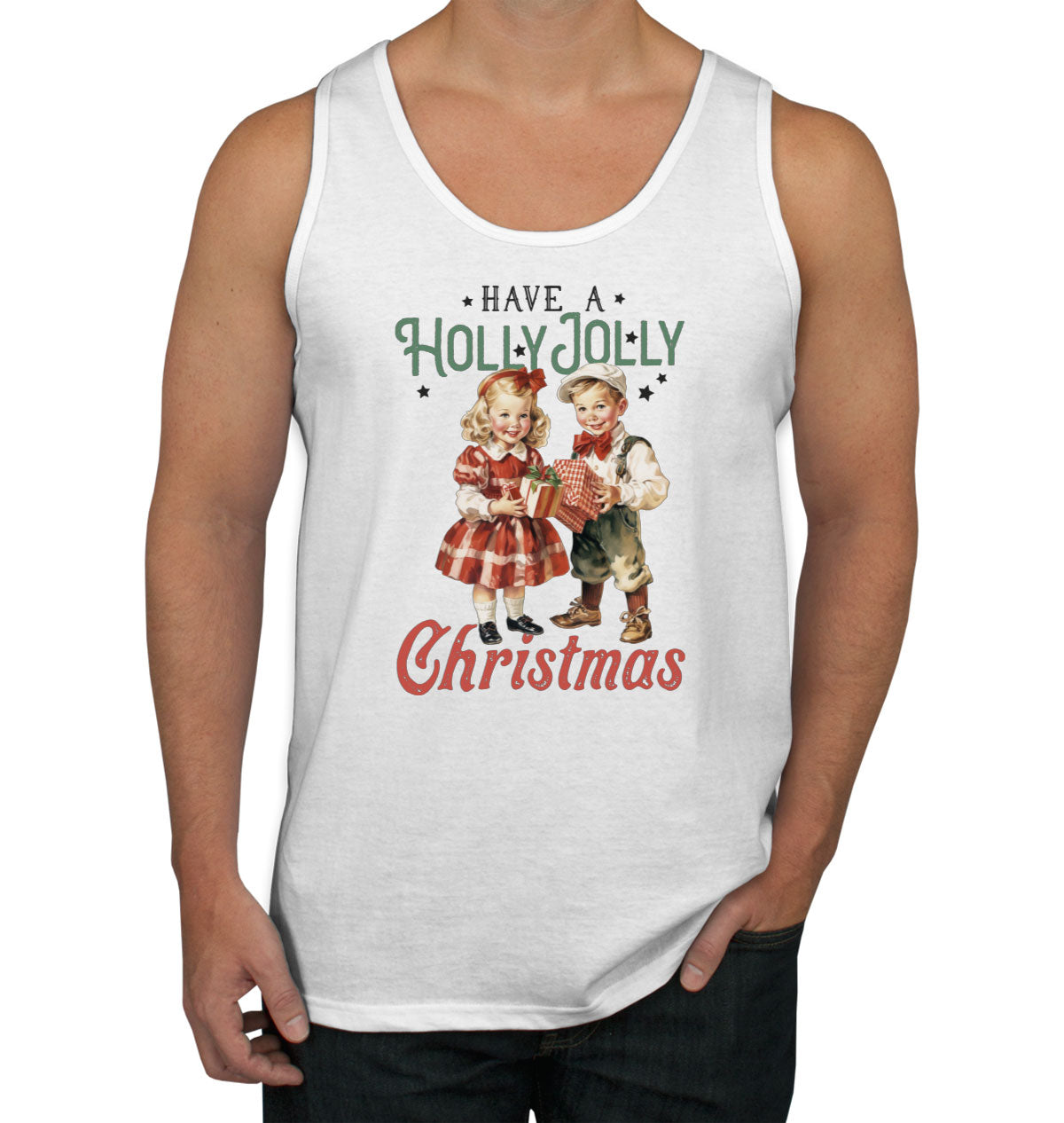 Have A Holly Jolly Christmas Men's Tank Top