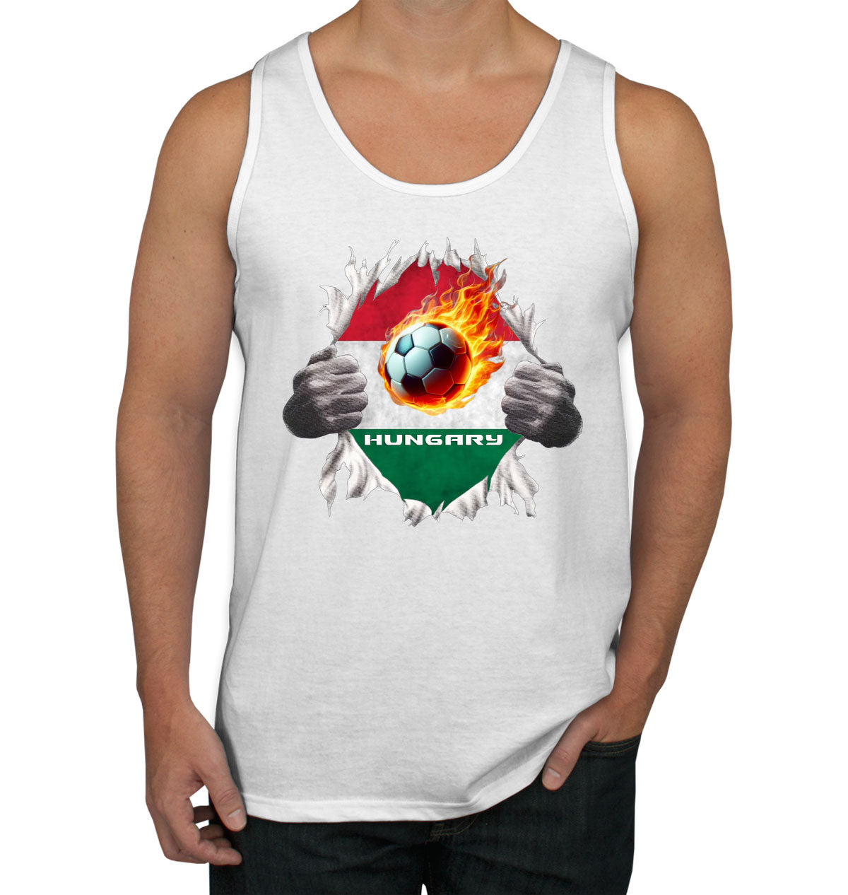 Hungary Euro Cup Soccer Football Men's Tank Top