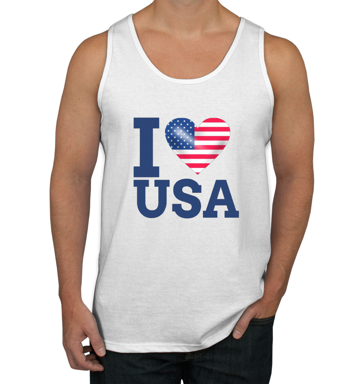 I Love USA Men's Tank Top