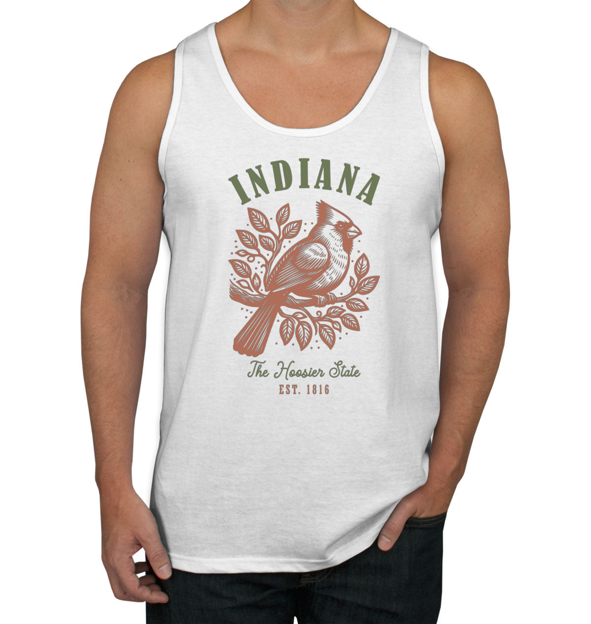 Indiana State Vintage Men's Tank Top