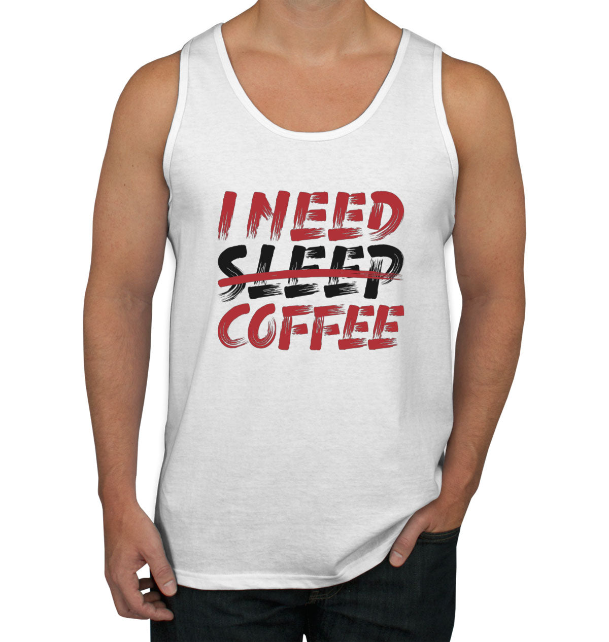 I Need Coffee Men's Tank Top