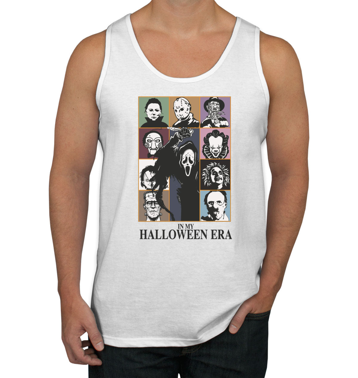 In My Halloween Era Horror Movie Characters Men's Tank Top