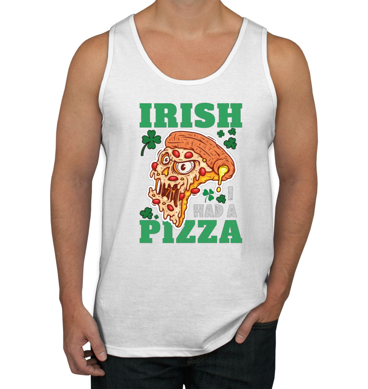 Irish I Had A Pizza St. Patrick's Day Men's Tank Top