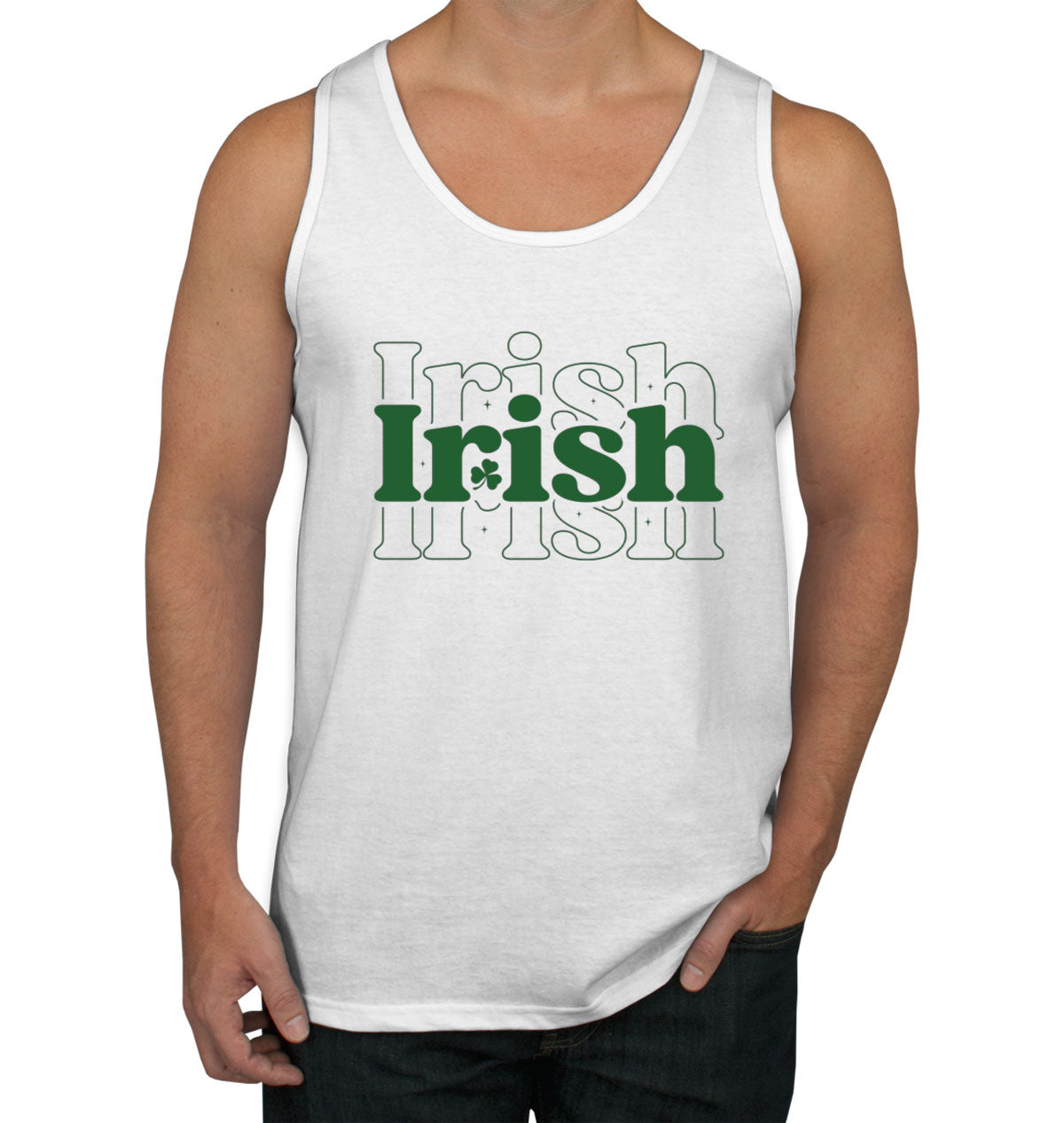 Irish Typography St. Patrick's Day Men's Tank Top
