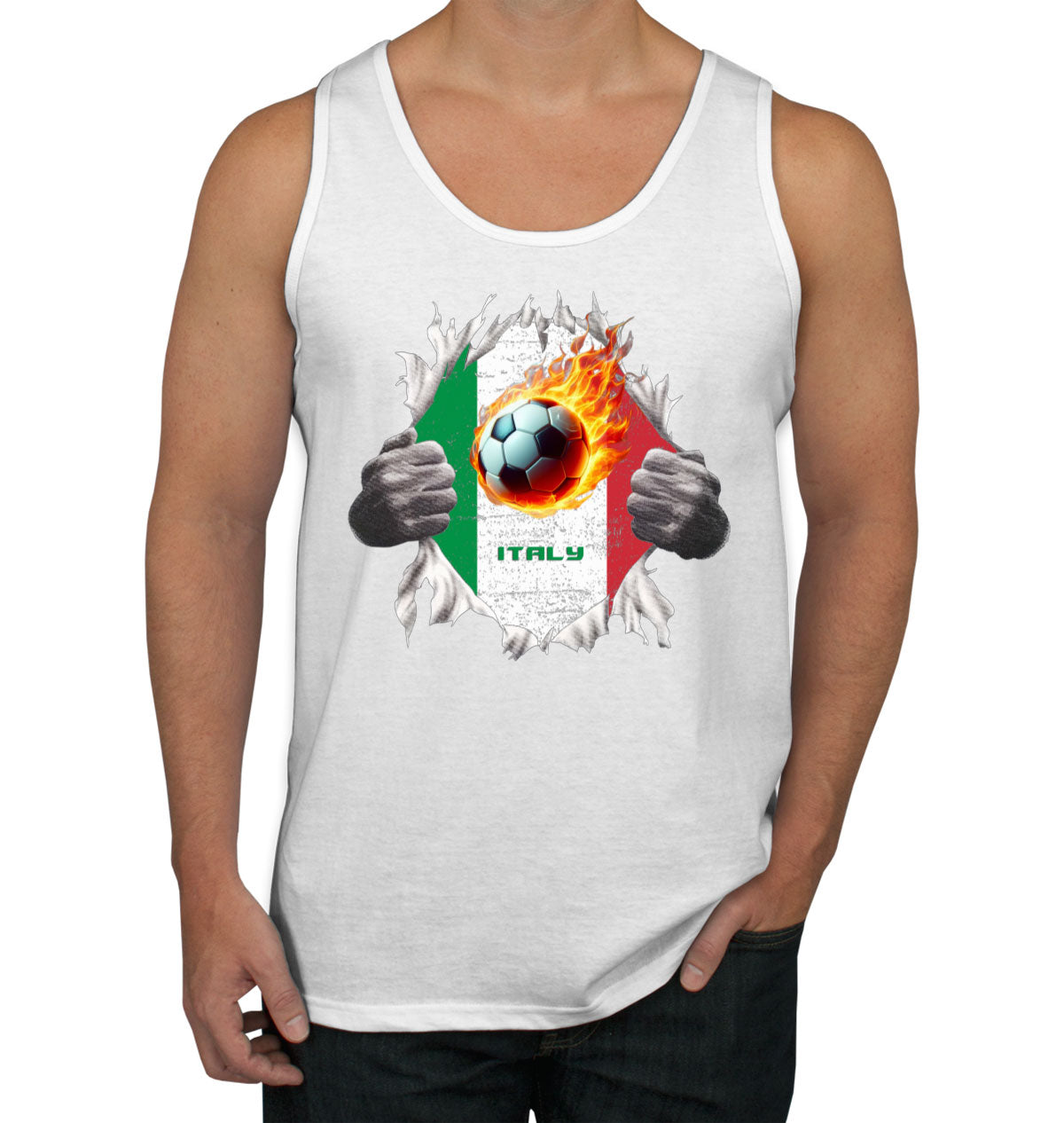 Italy Euro Cup Soccer Football Men's Tank Top