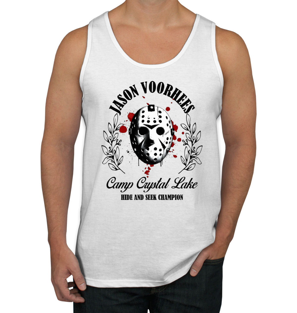 Jason Camp Crystal Lake Hide And Seek Champion Halloween Men's Tank Top