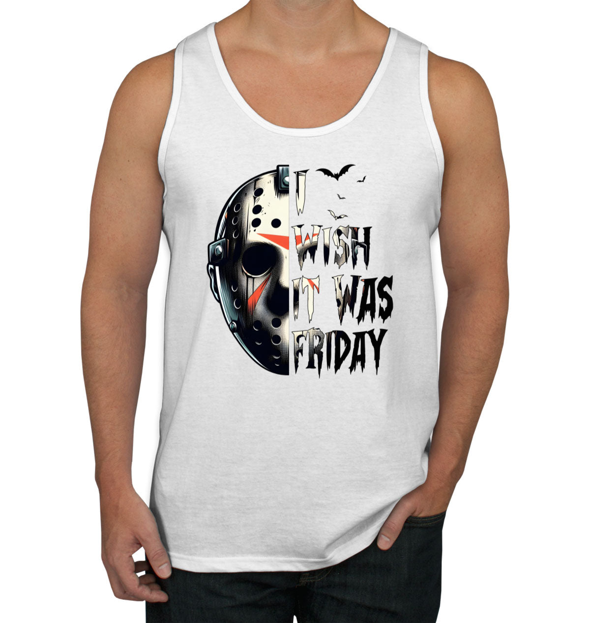 Jason I Wish It Was Friday Halloween Men's Tank Top