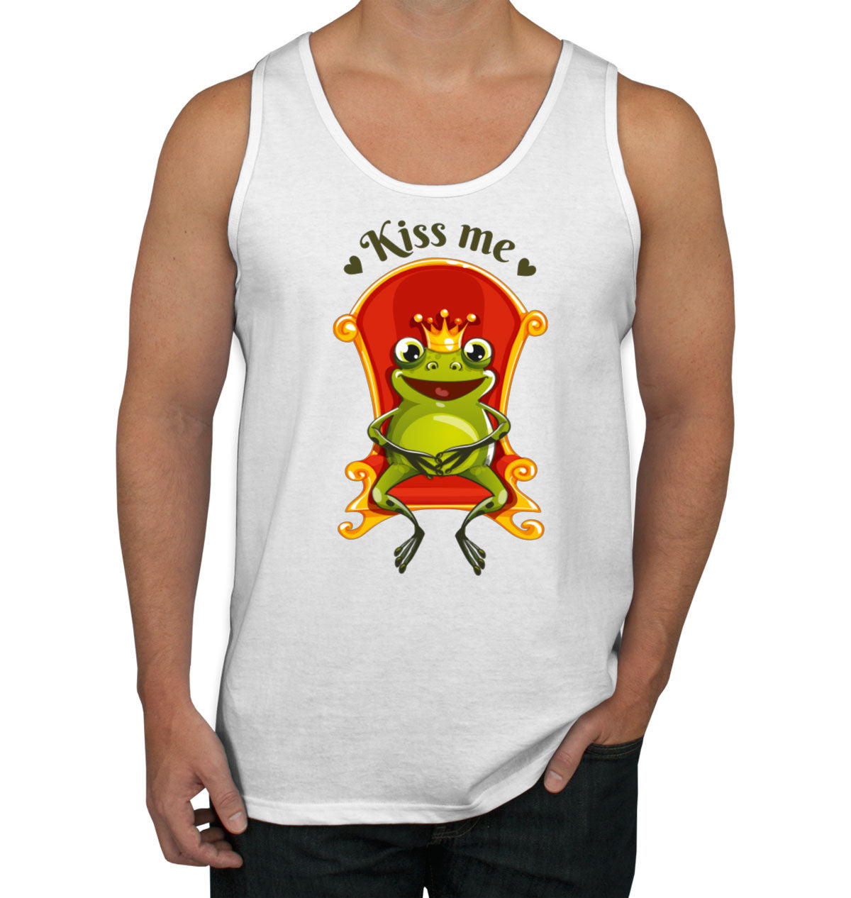 Kiss Me Frog Men's Tank Top