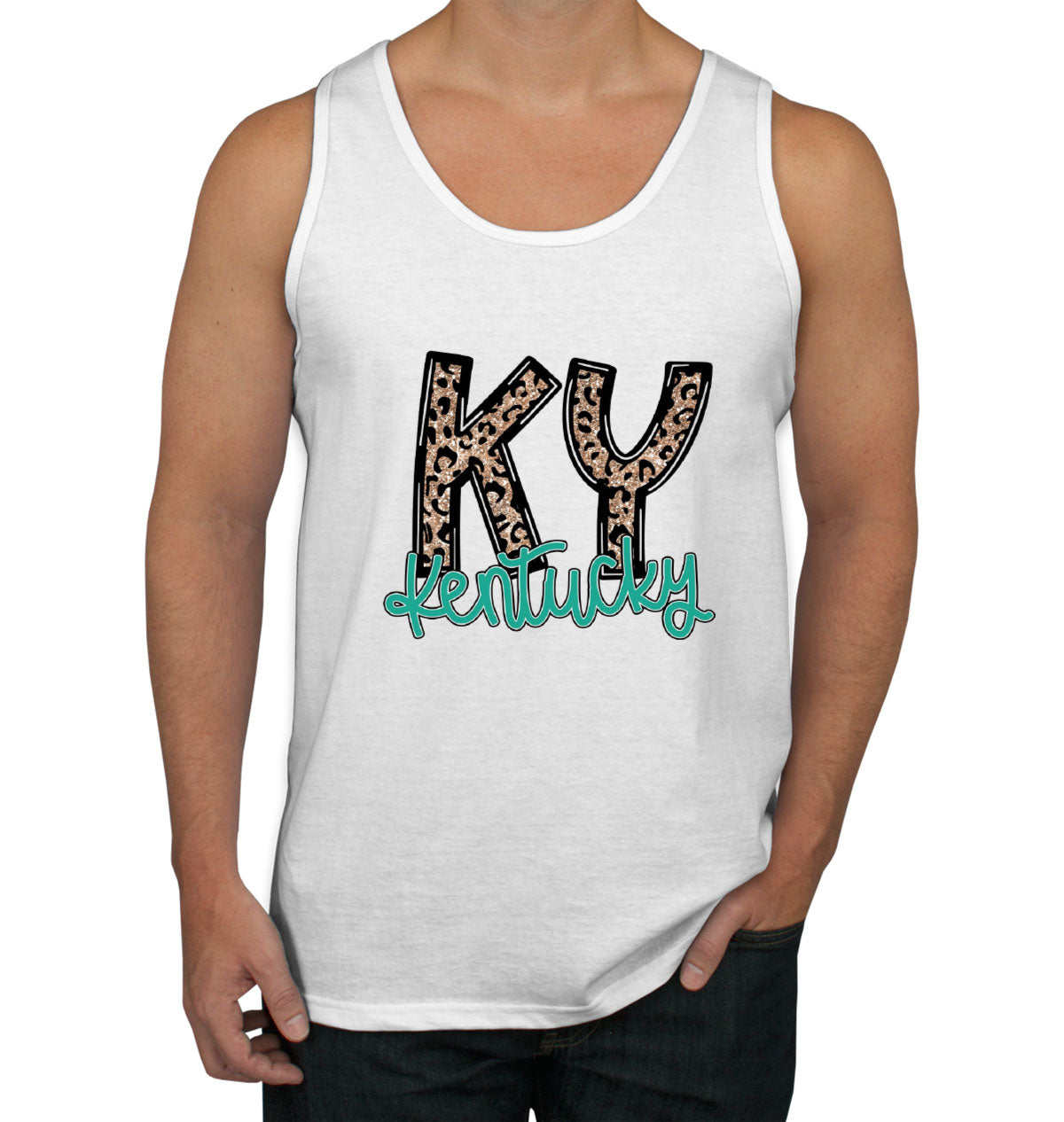 Kentucky State Abbreviation Men's Tank Top