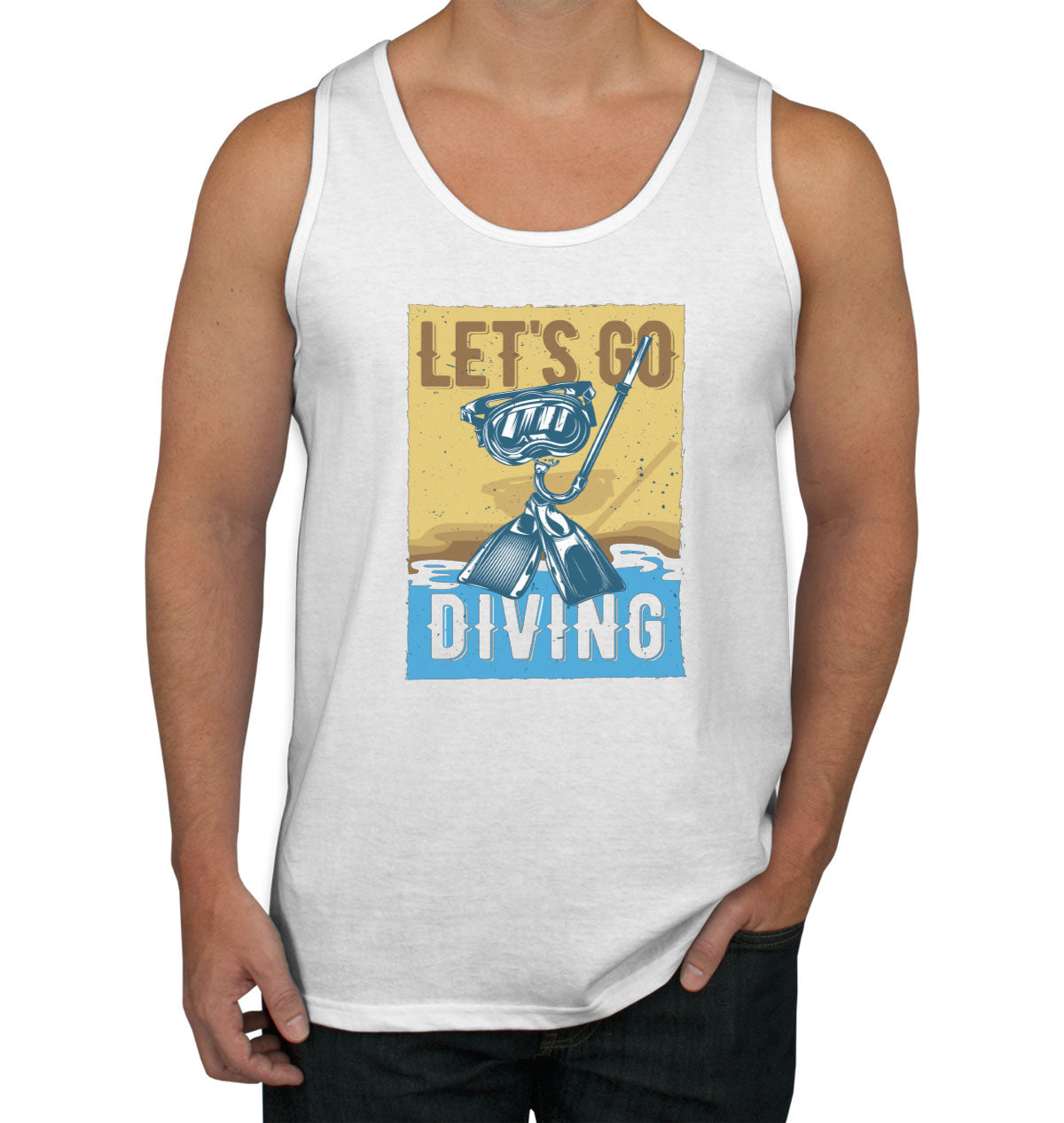 Let's Go Diving Men's Tank Top