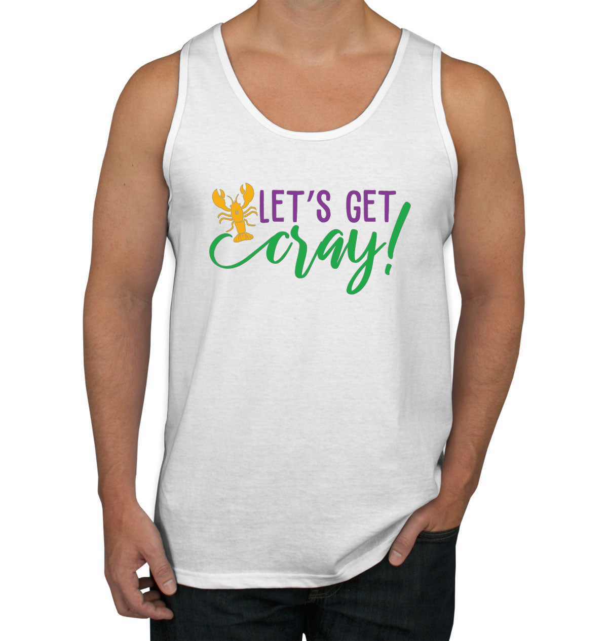 Let's Get Cray Mardi Gras Men's Tank Top