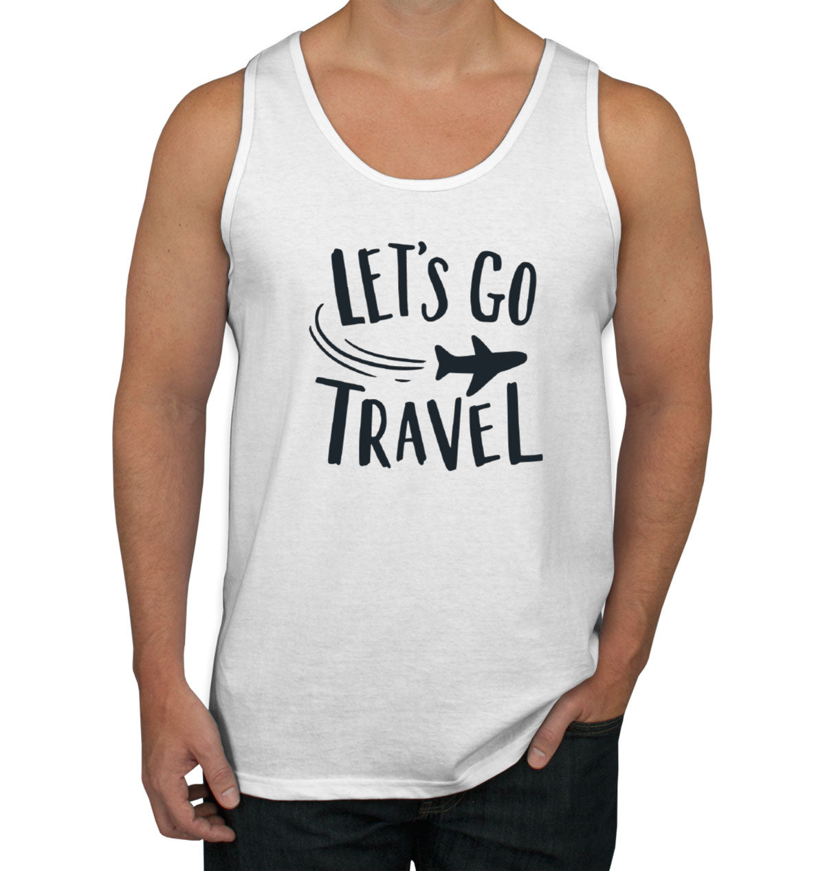 Let's Go Travel Men's Tank Top