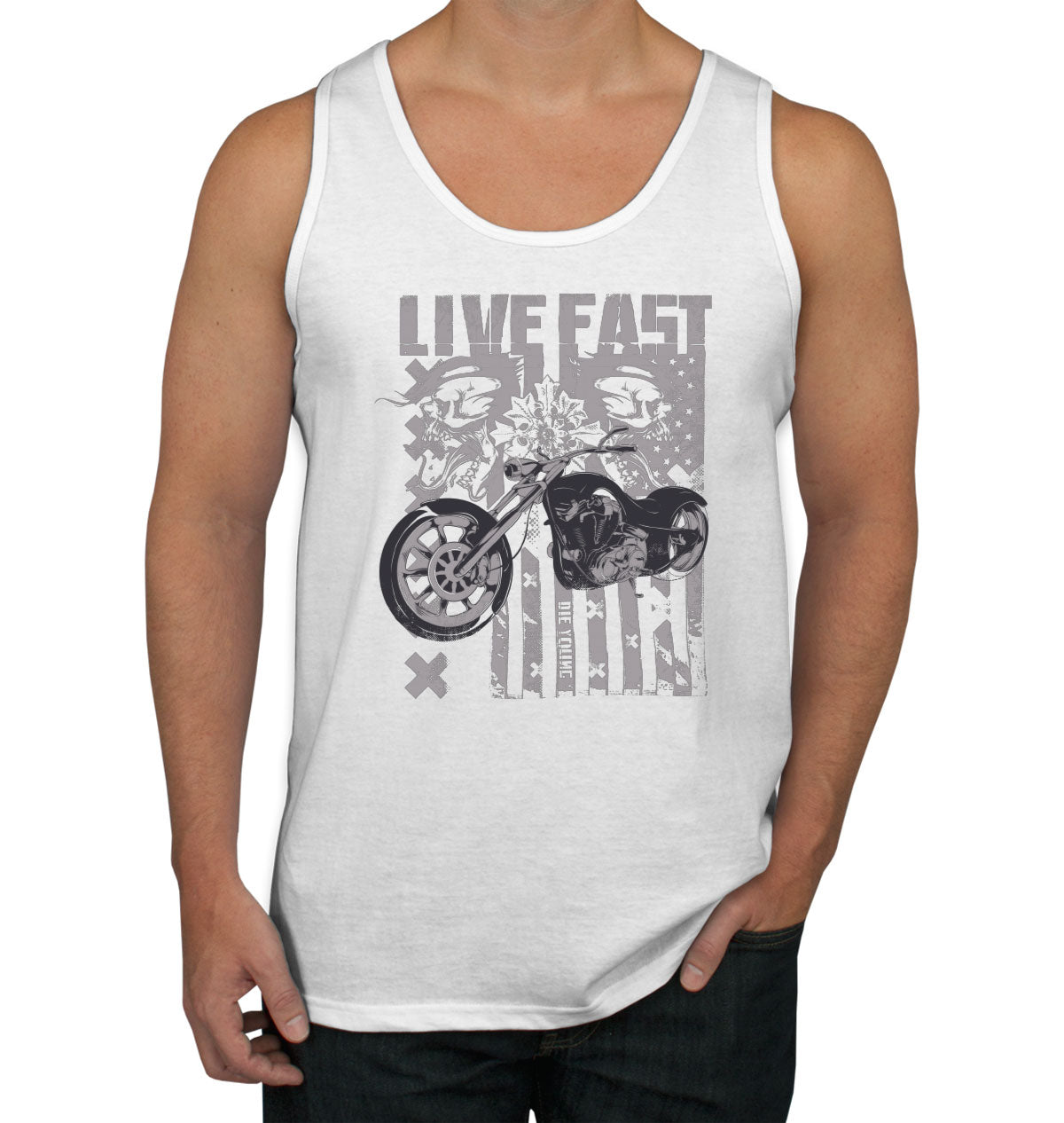 Live Fast Die Young Men's Tank Top
