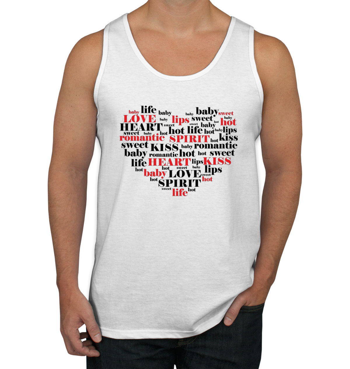 Love Typography Men's Tank Top