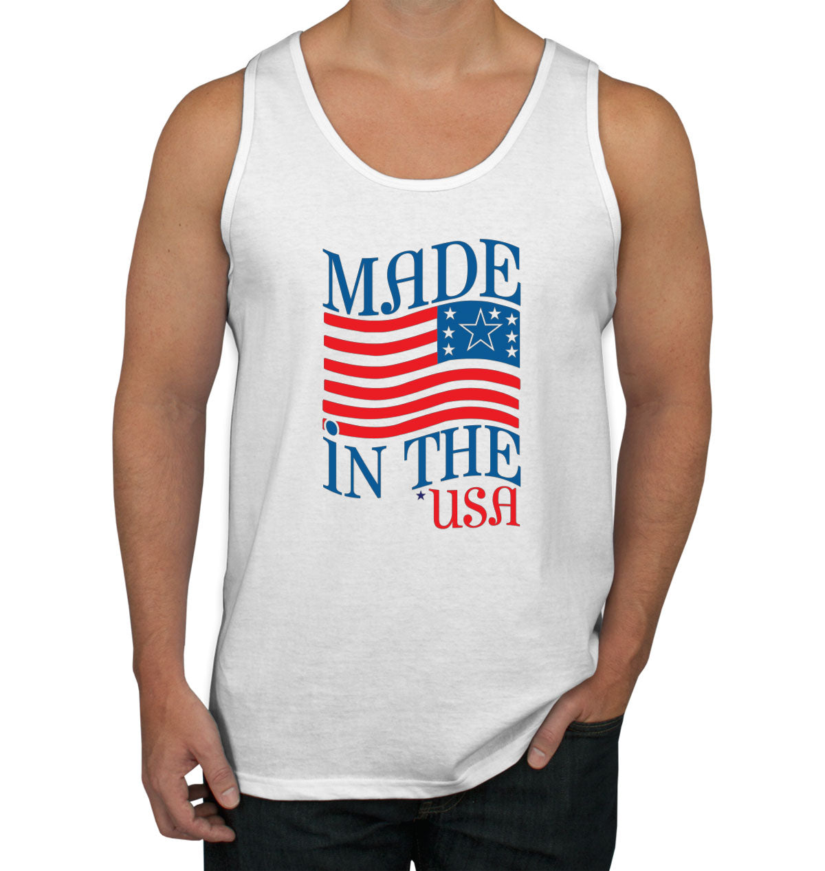 Made In The USA Patriotic Men's Tank Top