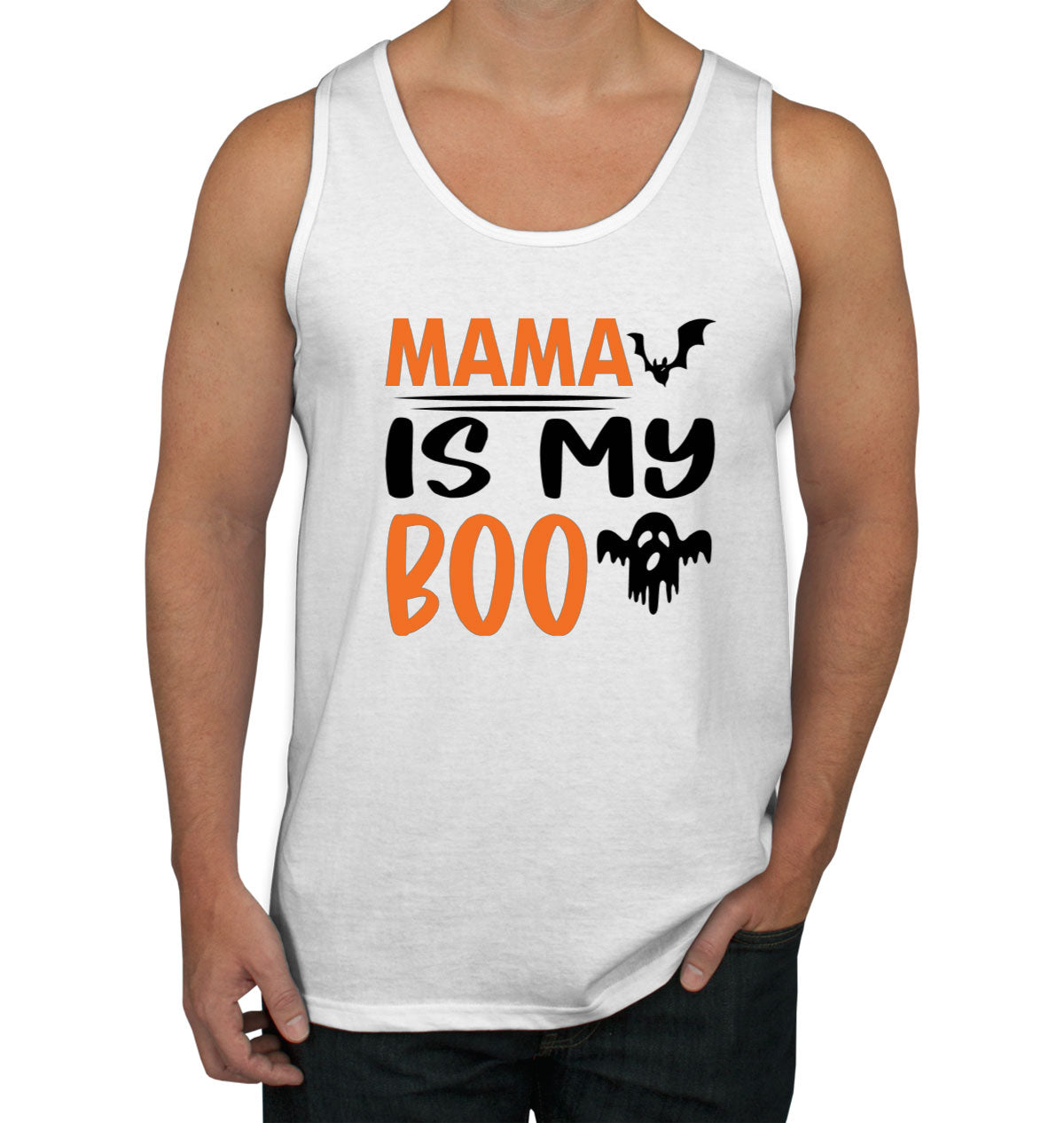 Mama Is My Boo Halloween Men's Tank Top