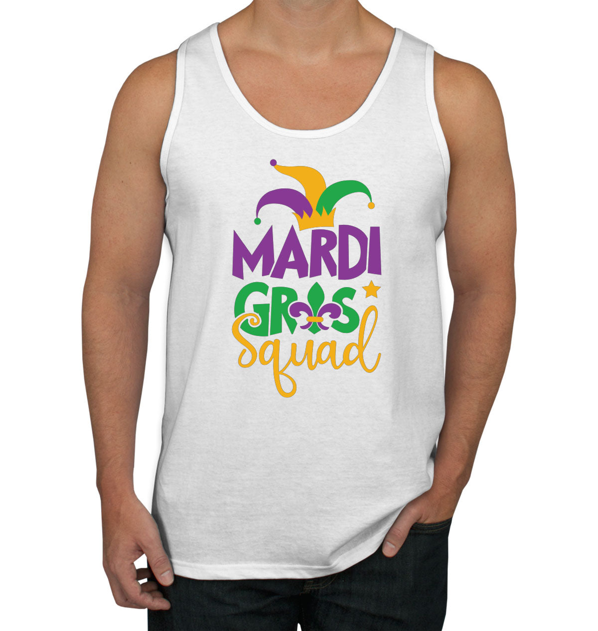 Mardi Gras Squad Men's Tank Top