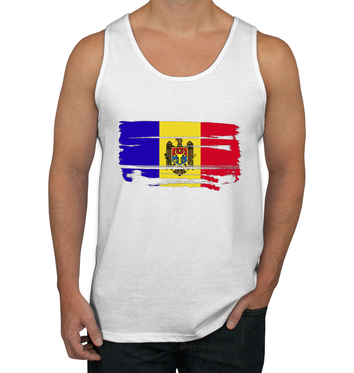 Moldova Flag Men's Tank Top