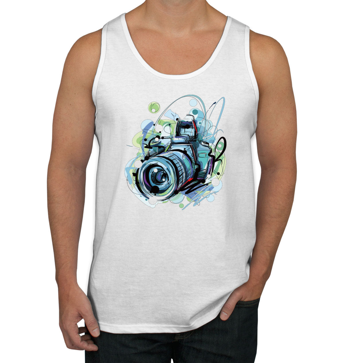 Photographer Photo Camera Men's Tank Top