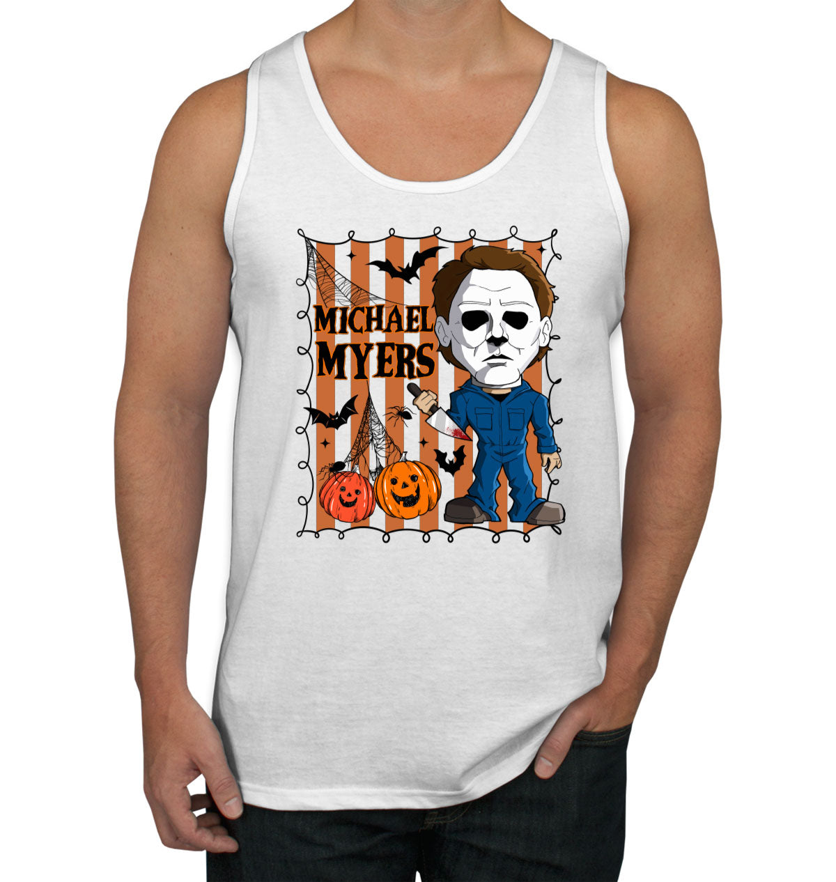 Myers Horror Movie Character Halloween Men's Tank Top