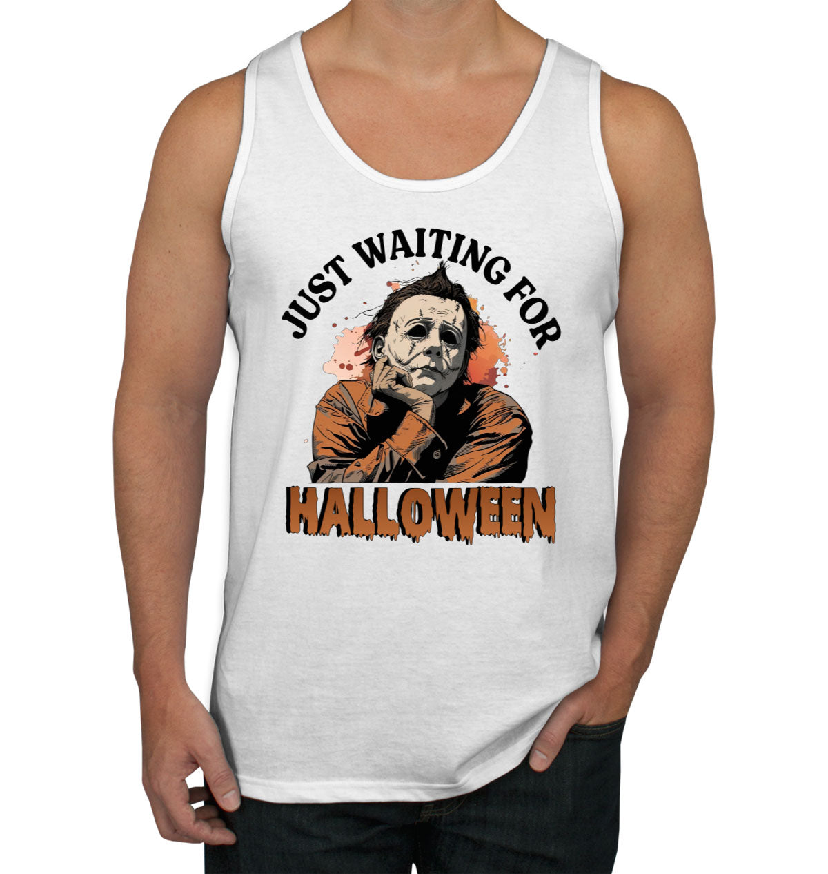 Just Waiting For Halloween Myers Men's Tank Top