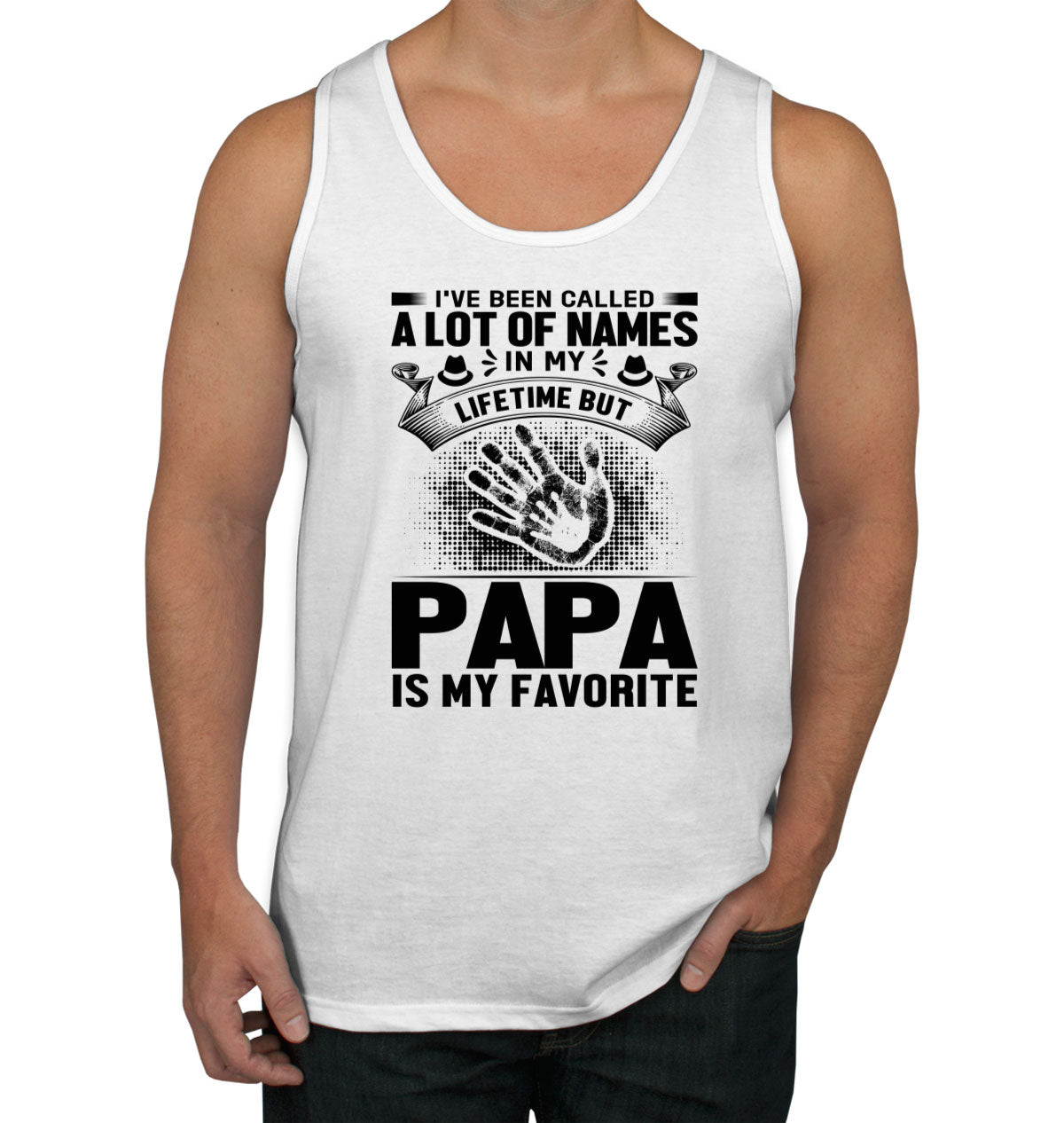 Papa Is My Favorite Name Father's Day Men's Tank Top