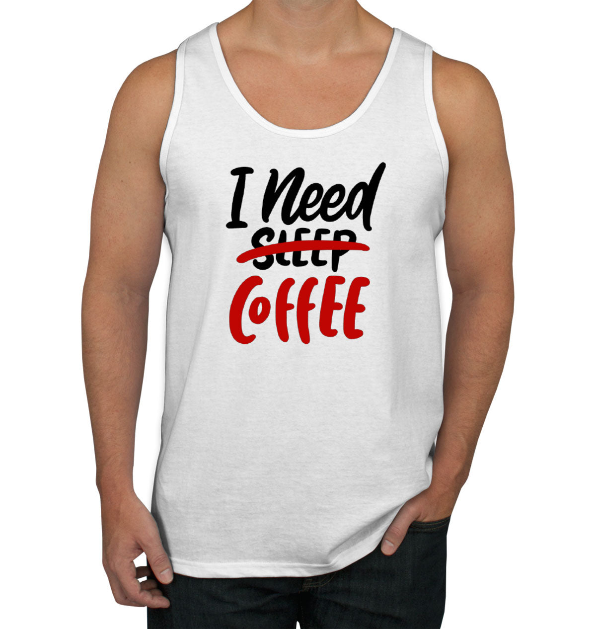 I Need Coffee Men's Tank Top