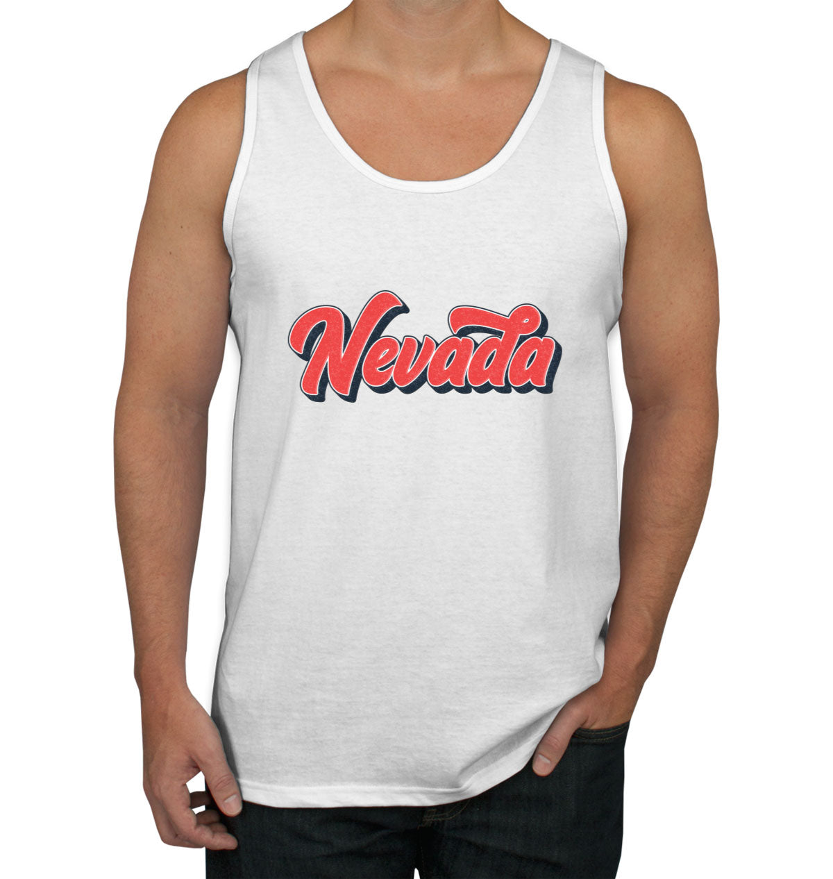 Nevada Vintage Typography Men's Tank Top