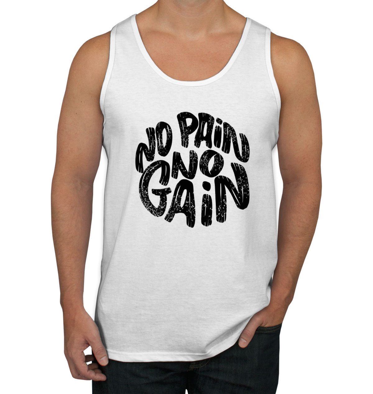 No Pain No Gain Gym Fitness Men's Tank Top