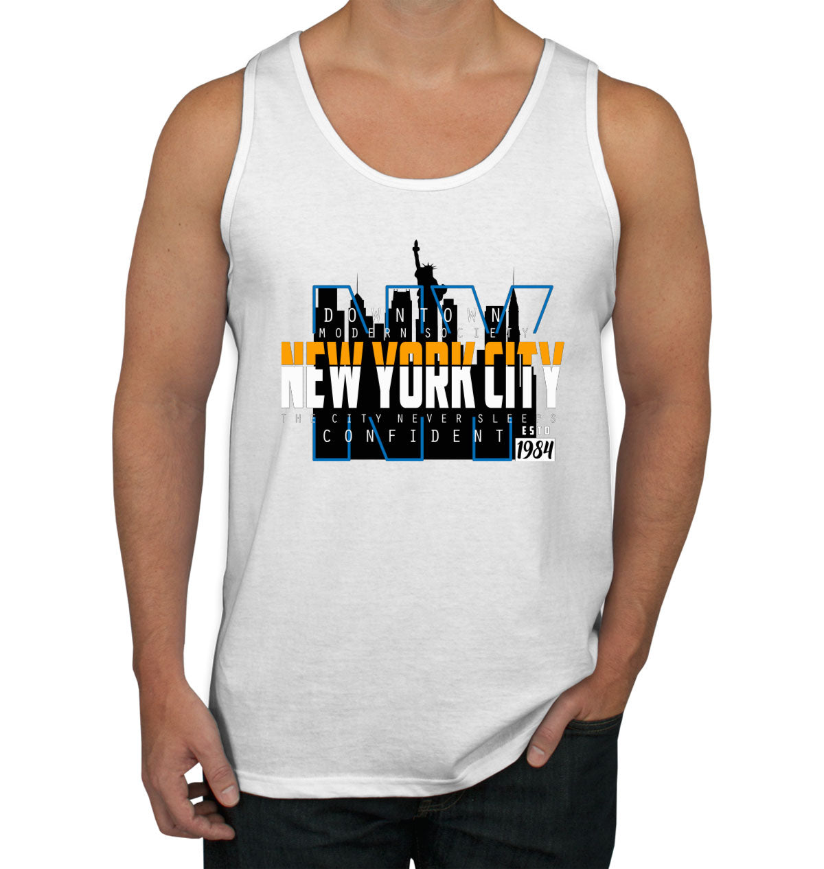 New York City Never Sleep Men's Tank Top