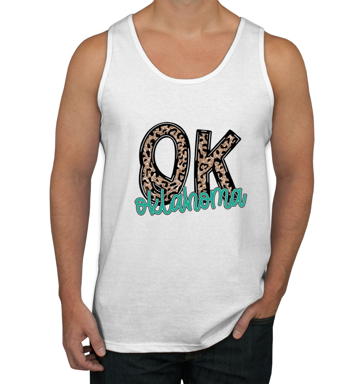 Oklahoma State Abbreviation Men's Tank Top