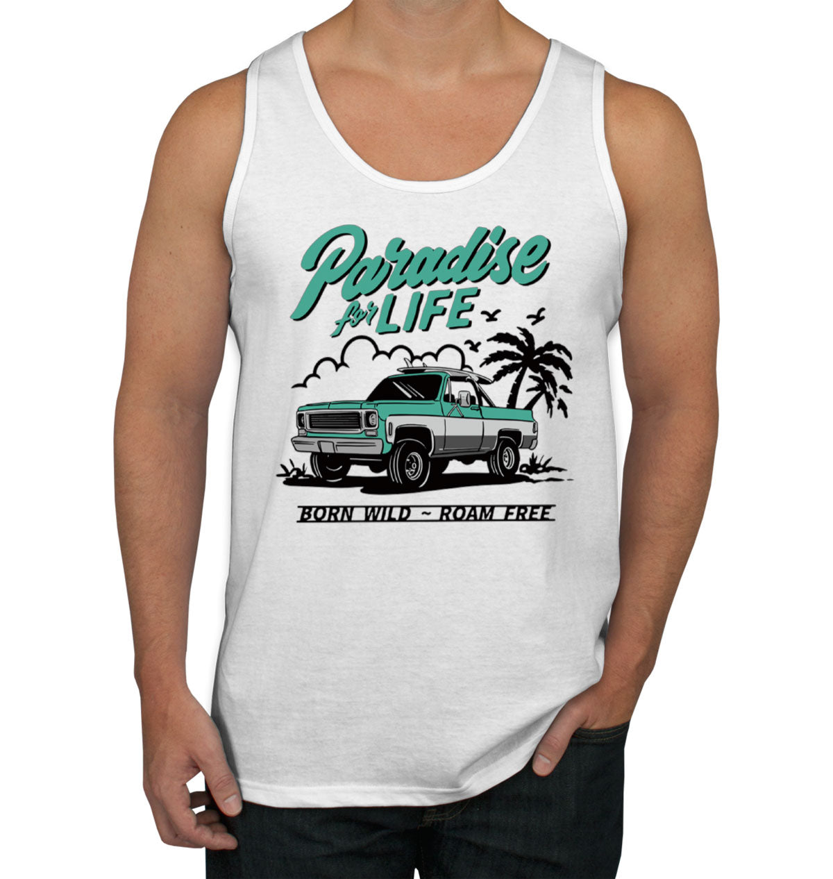 Paradise For Life Men's Tank Top