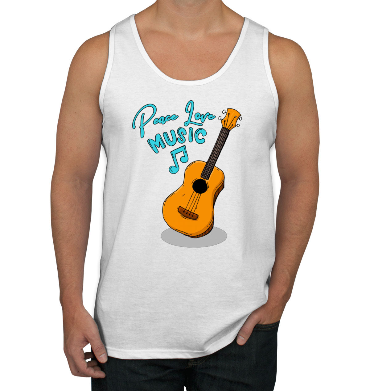 Peace Love Music Men's Tank Top