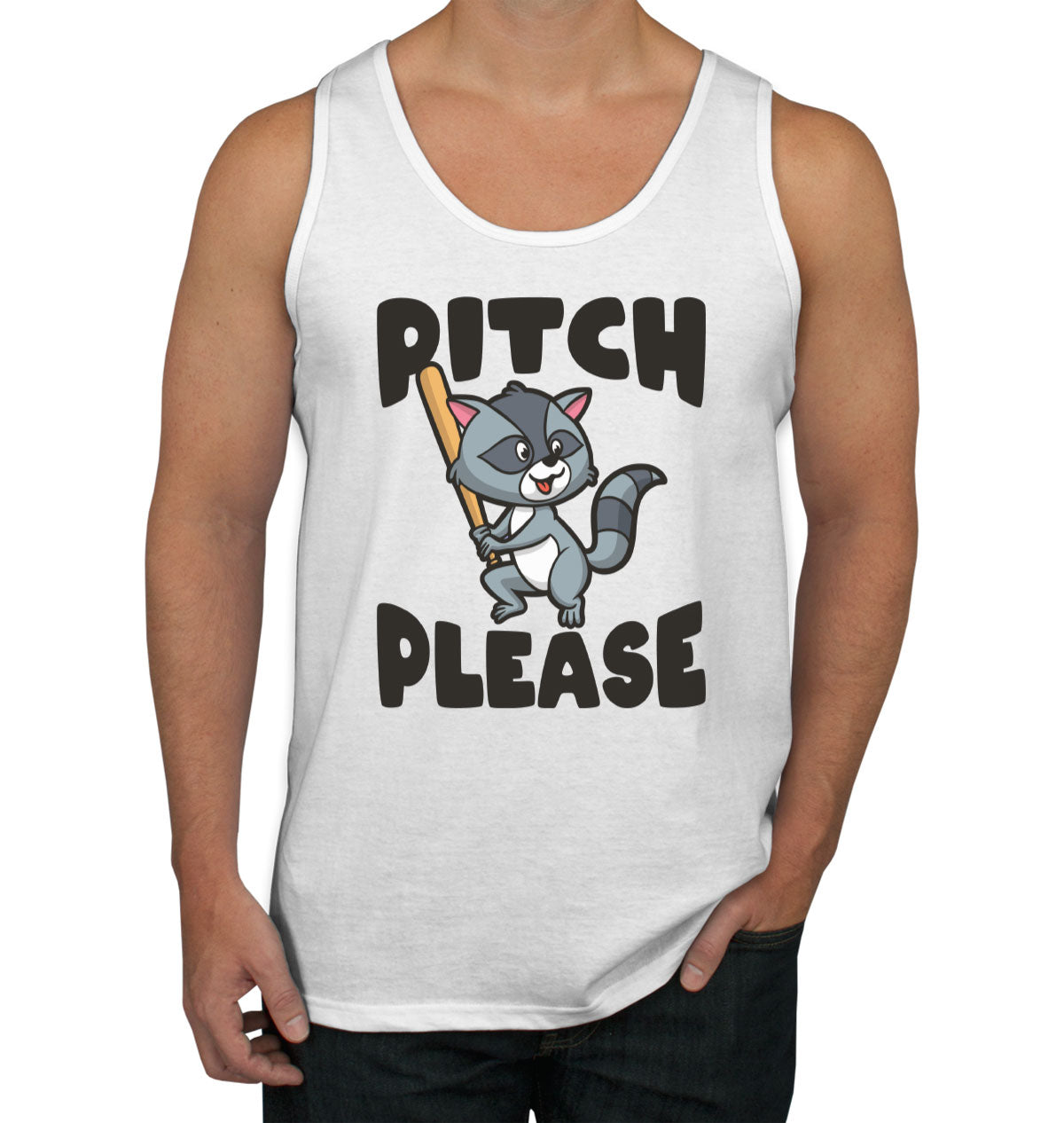 Pitch Please Baseball Men's Tank Top