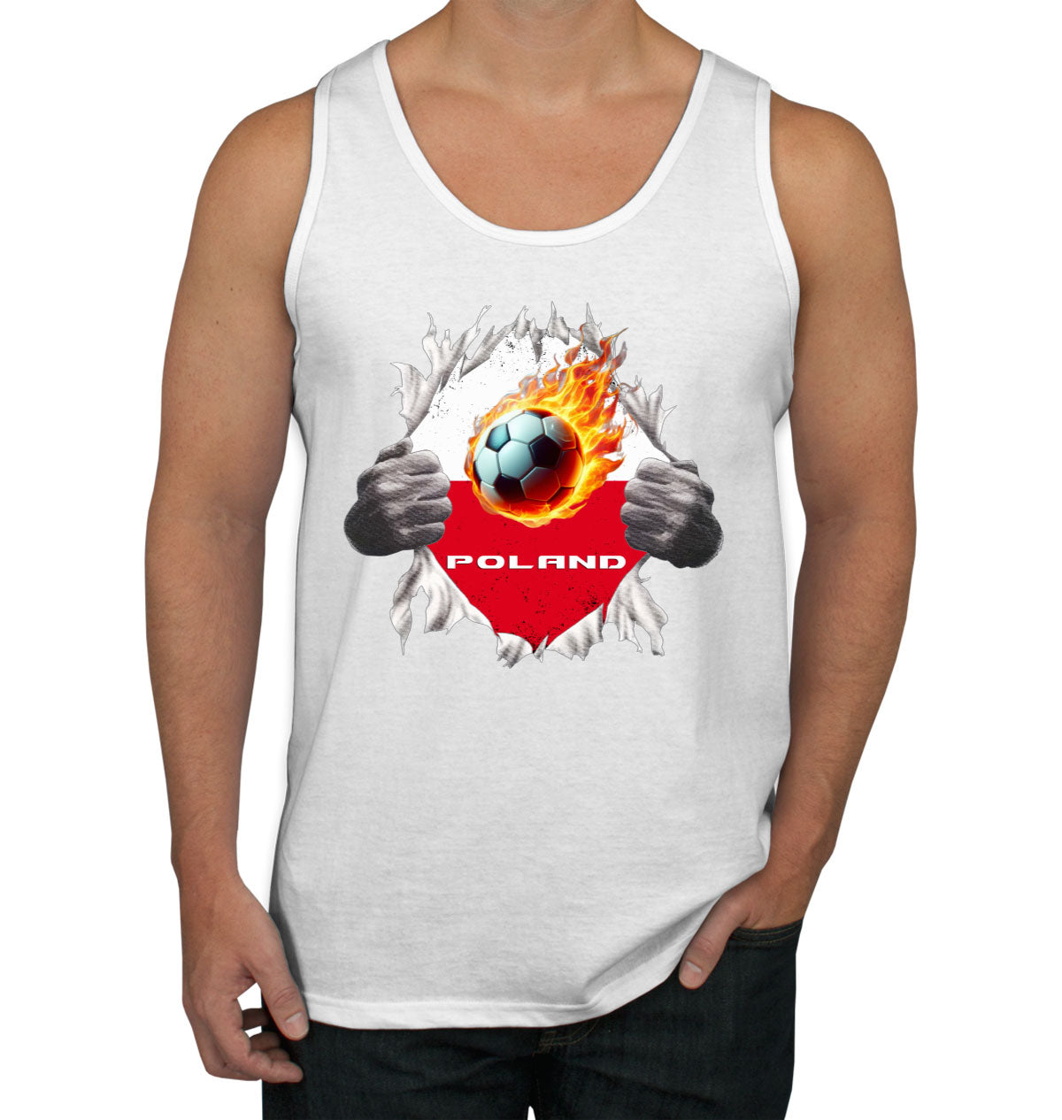 Poland Euro Cup Soccer Football Men's Tank Top