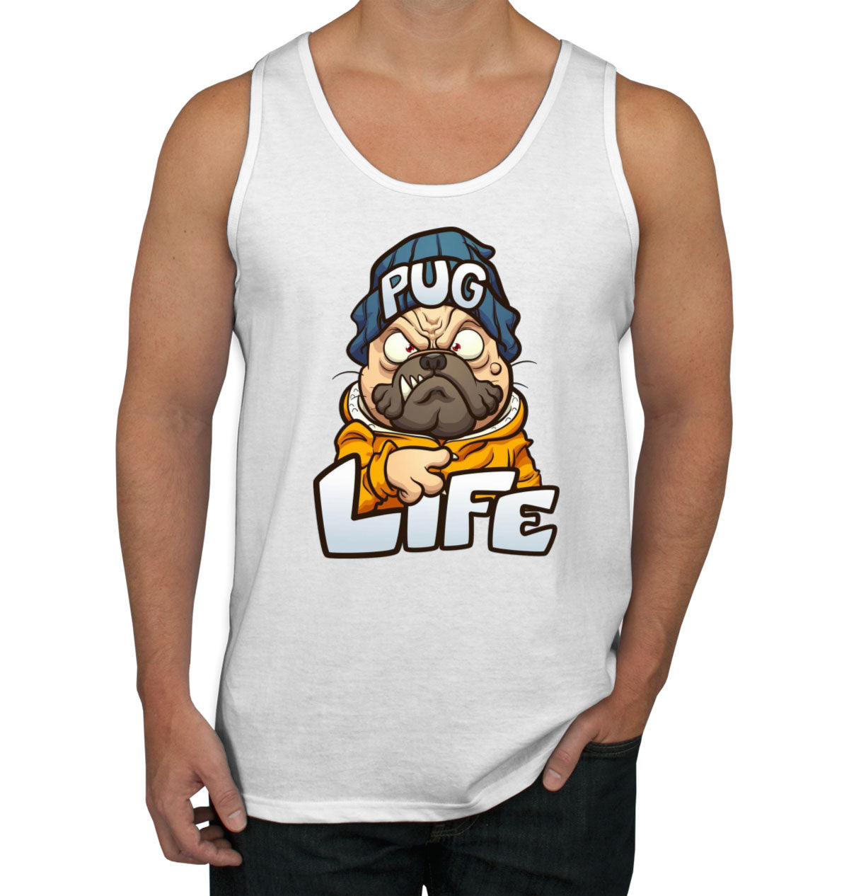 Pug Life Pug Dog Cartoon Men's Tank Top