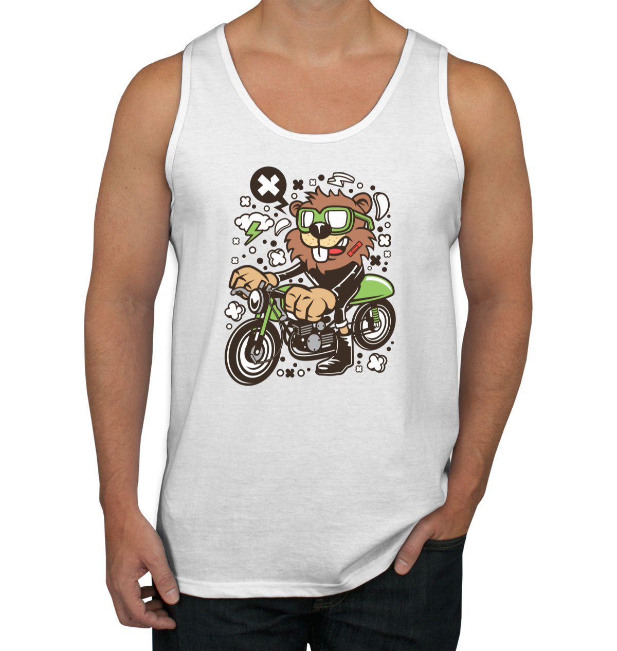 Racer Beaver Men's Tank Top