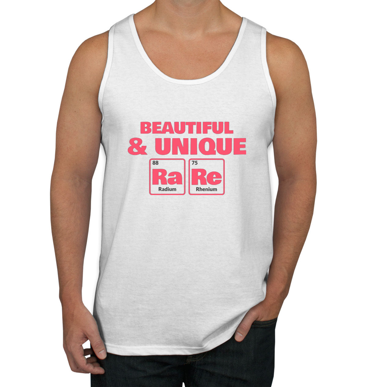 Beautiful And Unique Rare Funny Periodic Table Men's Tank Top
