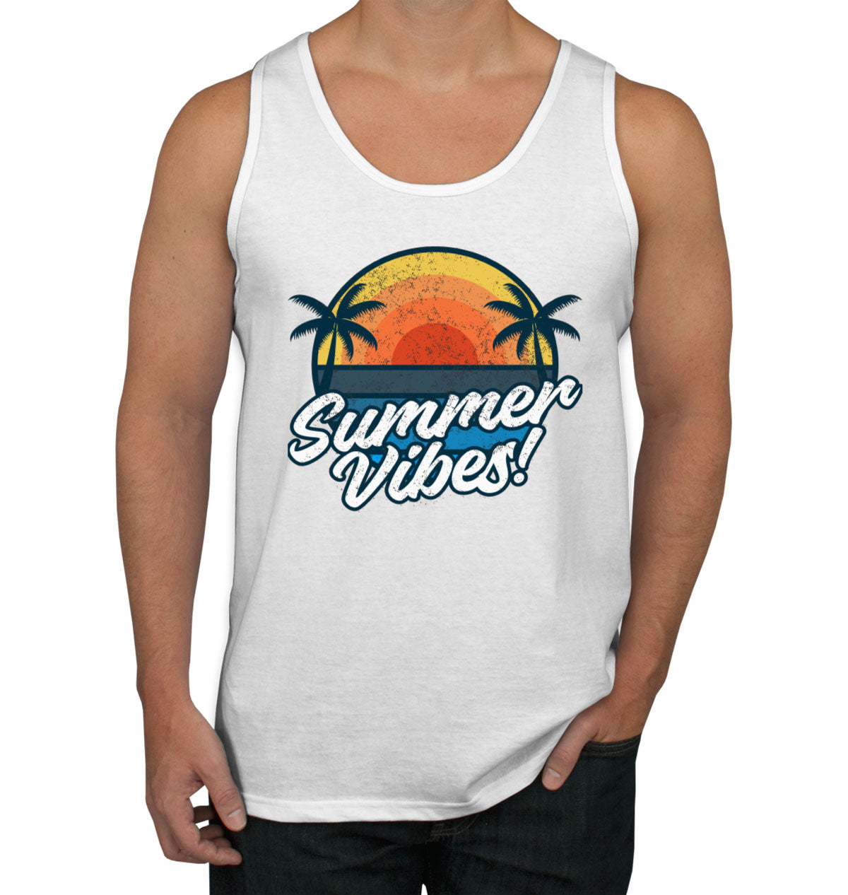 Retro Summer Vibes Men's Tank Top