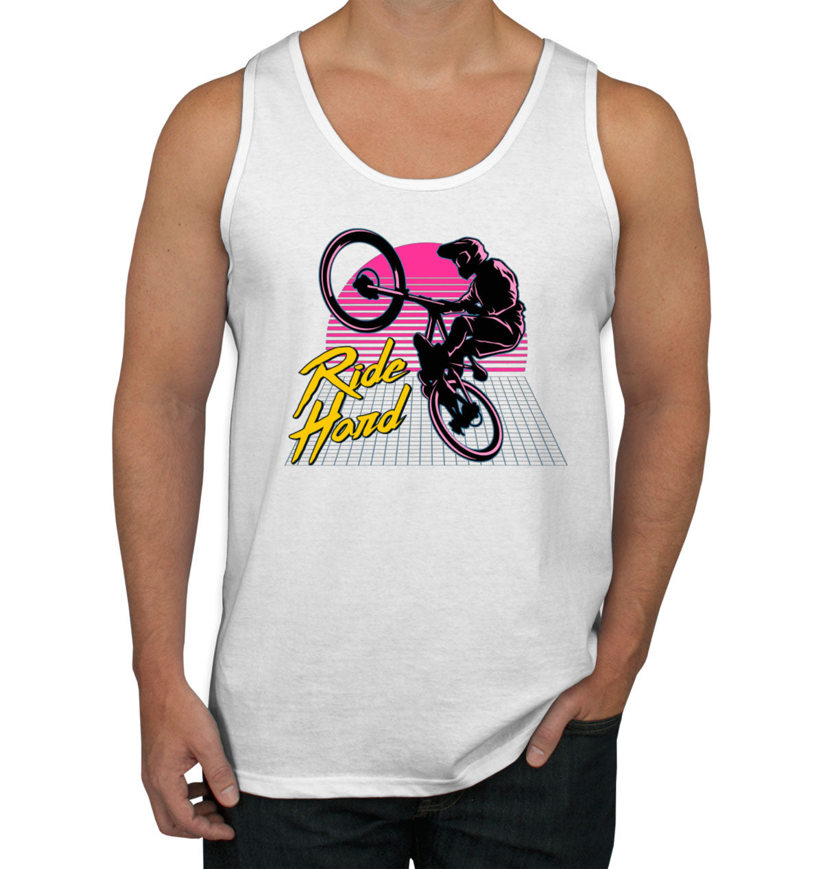 Ride Hard Bicycle Dirt Bike Men's Tank Top