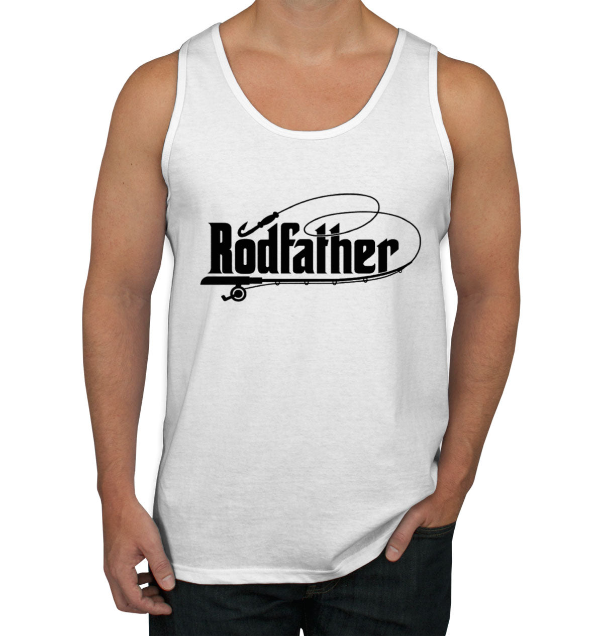 Rodfather Fishing Father's Day Men's Tank Top