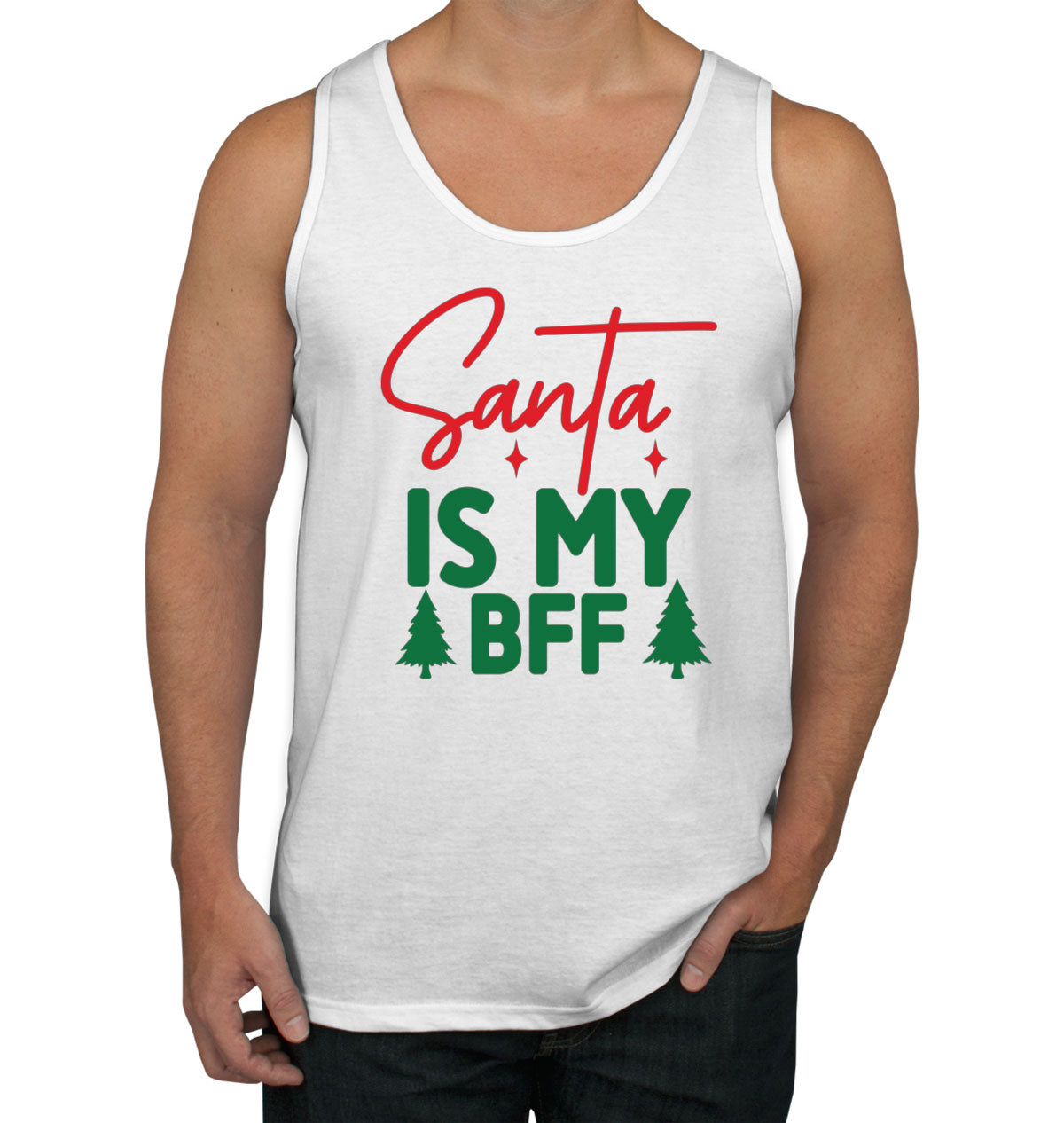 Santa Is My BFF Men's Tank Top