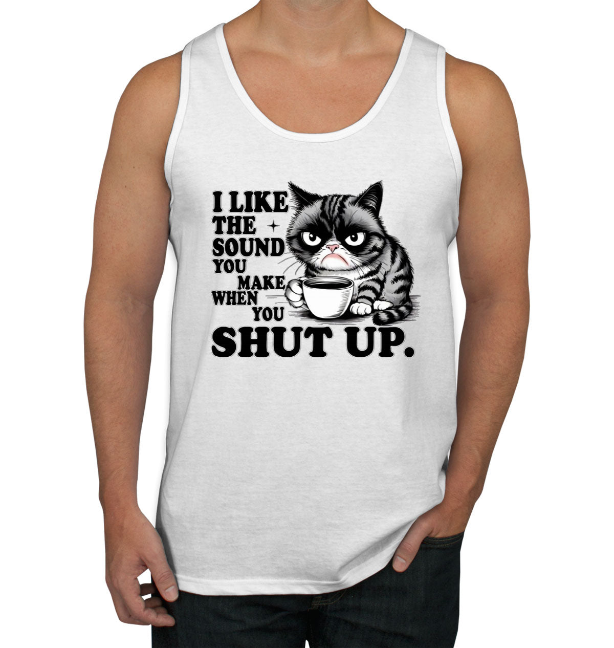 Sarcastic Cat Men's Tank Top