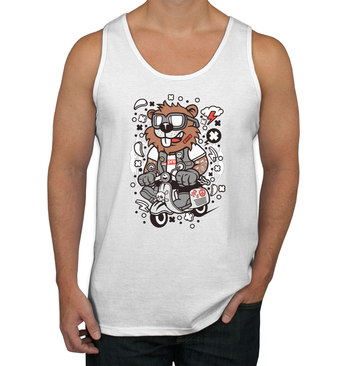 Scooter Beaver Men's Tank Top