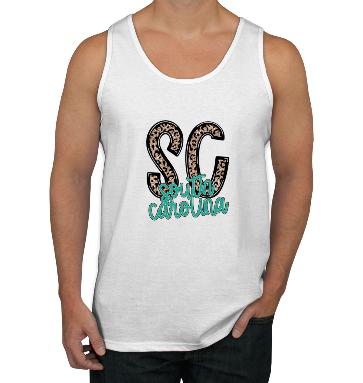 South Carolina State Abbreviation Men's Tank Top